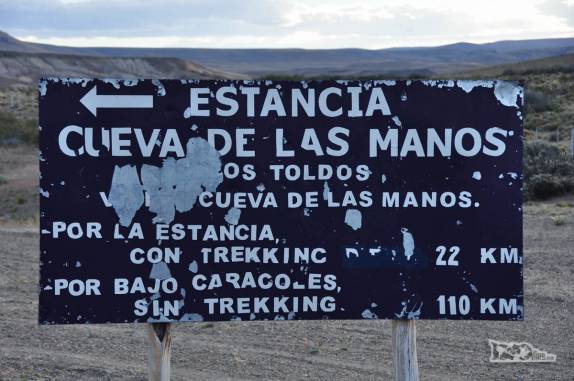 Um 'atalho' em direção à Cueva de Las Manos, na patagônia argentina